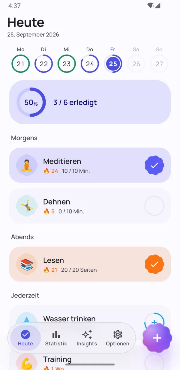 Gewohnheiten, die bleiben
