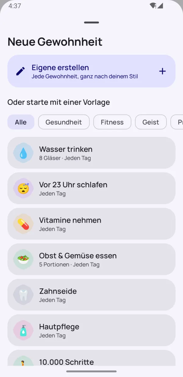 Starte sofort mit 40 Vorlagen