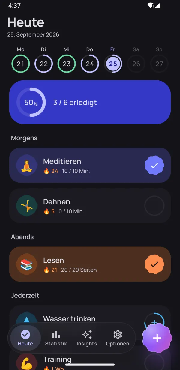 Gewohnheiten, die bleiben