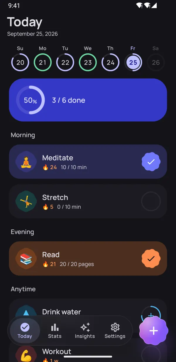 Build habits that stick