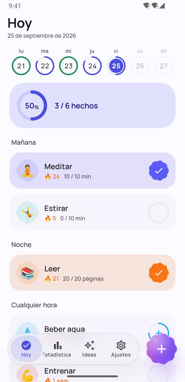 Crea hábitos que duran