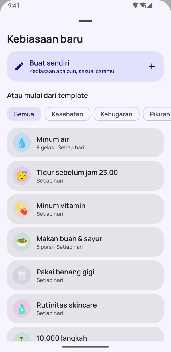 Mulai cepat dengan 40 template