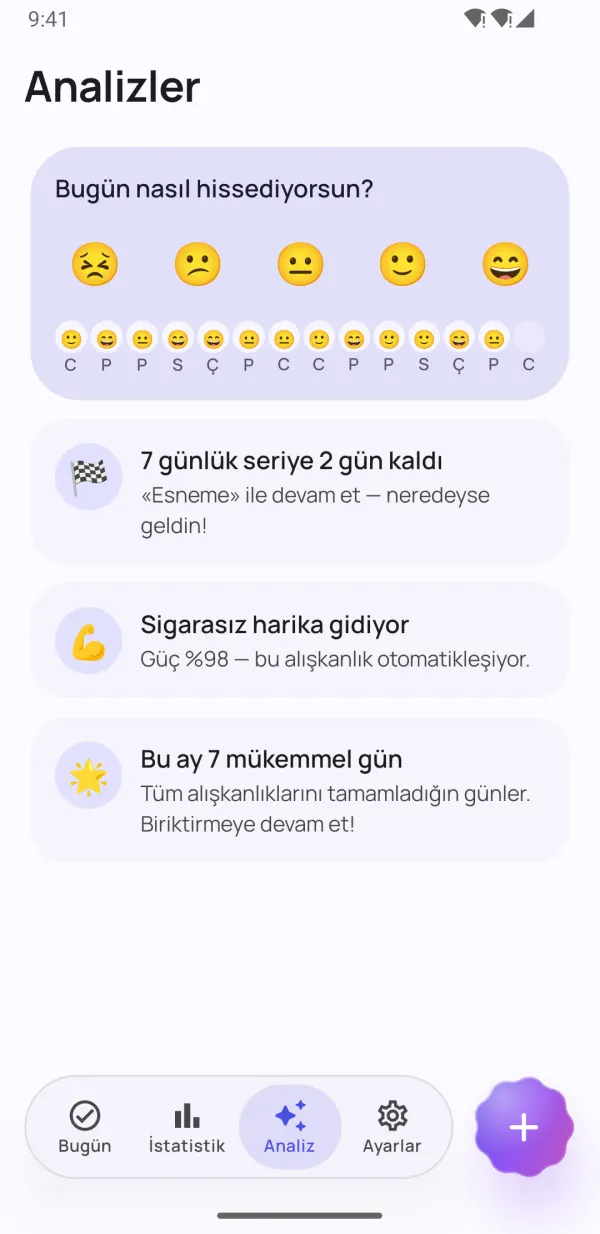 Seni motive eden analizler